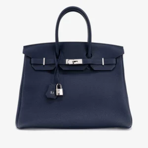 Artisan-Grade Hermès Birkin 35 Togo Blue Nuit PHW | DLF