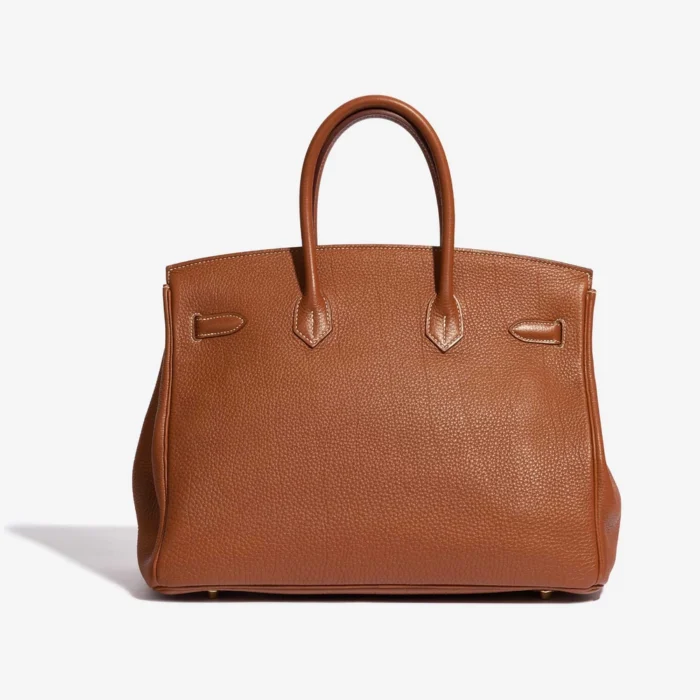 Artisan-Grade Hermès Birkin 35 Togo Gold GHW - Replica Handbags - Image 2