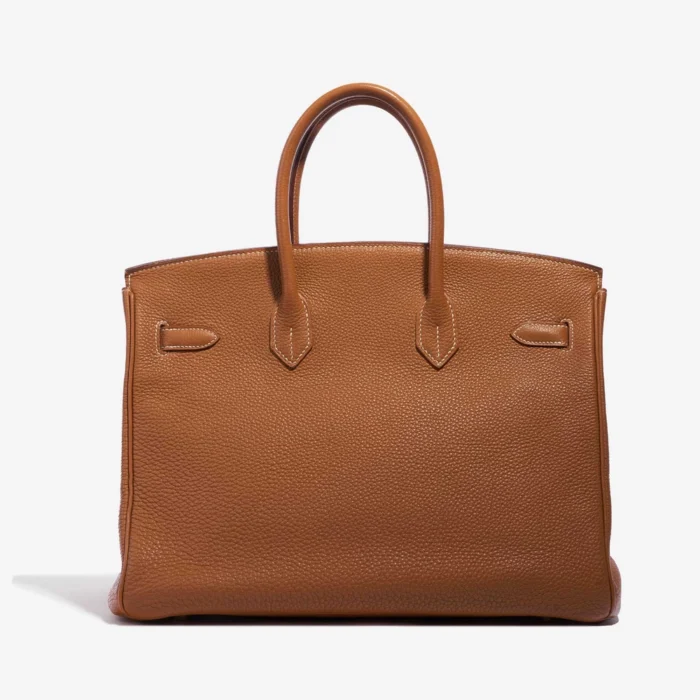 Artisan-Grade Hermès Birkin 35 Togo Gold PHW - Replica Handbags - Image 2