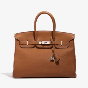Artisan-Grade Hermès Birkin 35 Togo Gold PHW - Replica Bags
