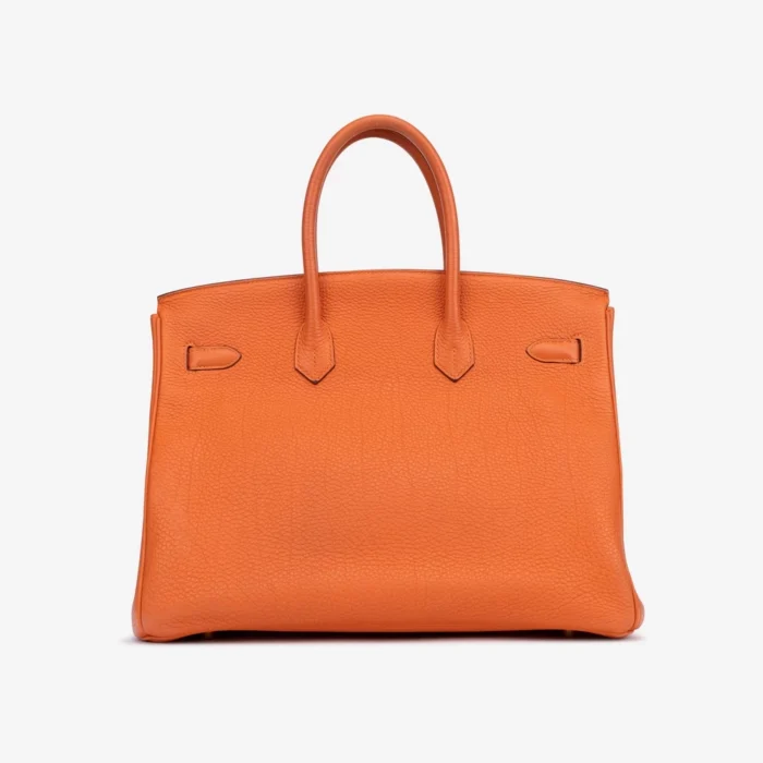 Artisan-Grade Hermès Birkin 35 Togo Orange H GHW - DLF - Image 2