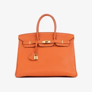 Artisan-Grade Hermès Birkin 35 Togo Orange H GHW - DLF