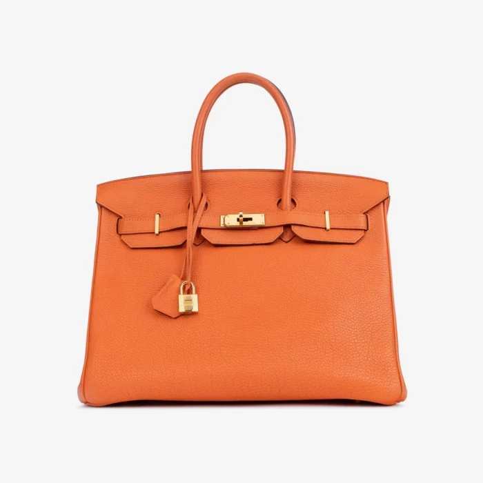 Artisan-Grade Hermès Birkin 35 Togo Orange H GHW - DLF