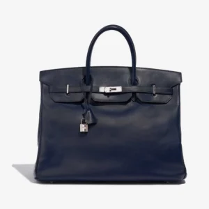 Artisan-Grade Hermès Birkin 40 Swift Blue Royale PHW Replica