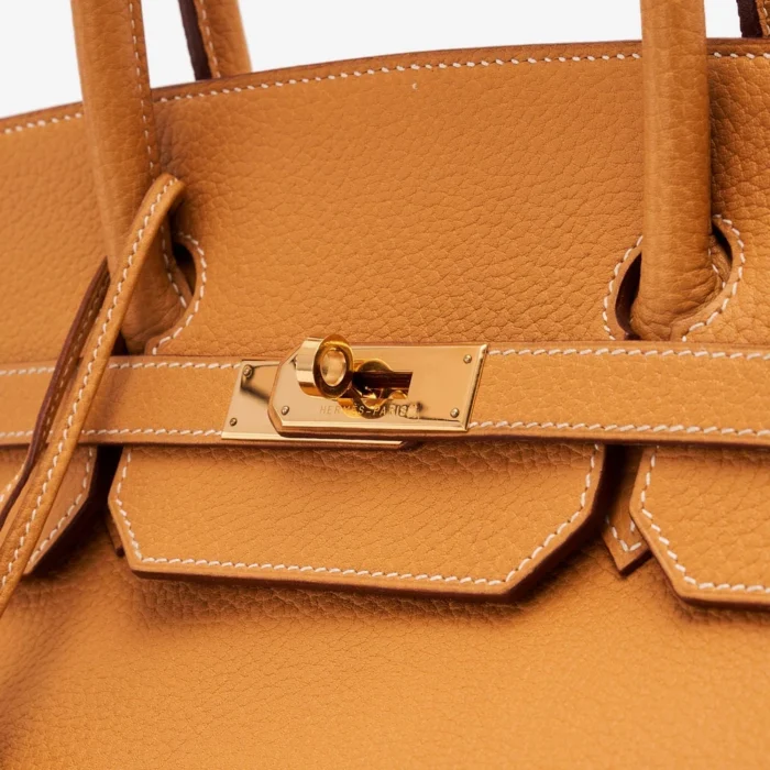 Artisan-Grade Hermès Birkin 40 Vache Natural GHW - DLF - Image 7