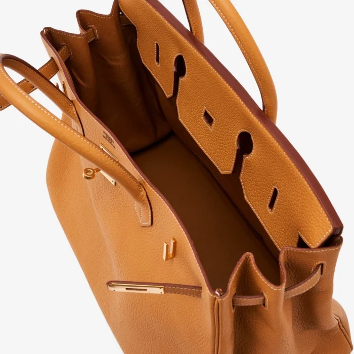 Artisan-Grade Hermès Birkin 40 Vache Natural GHW - DLF - Image 5