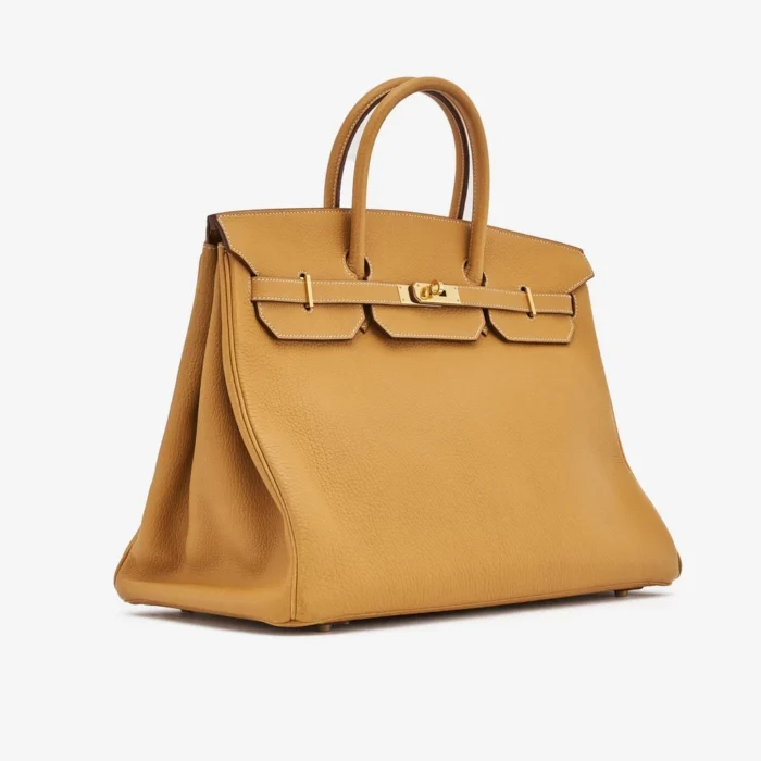 Artisan-Grade Hermès Birkin 40 Vache Natural GHW - DLF - Image 4