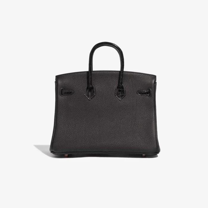Artisan-Grade Hermès Birkin Touch 25 Niloticus Crocodile/Togo Black GHW - Replica Handbags - Image 2