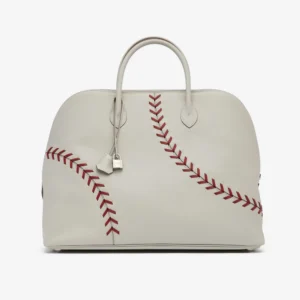 Artisan-Grade Hermès Bolide Large Evercolor Gris Perle/Rouge Casaque PHW – DLF