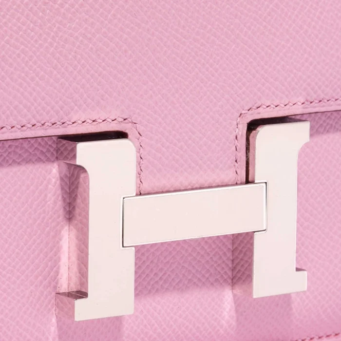 Artisan-Grade Hermès Constance 18 Epsom Mauve Sylvestre PHW - Replica Handbags - Image 6