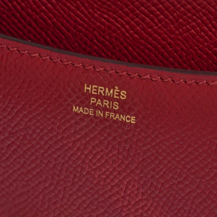 Artisan-Grade Hermès Constance 18 Epsom Rouge Grenat GHW - Replica Handbags - Image 5