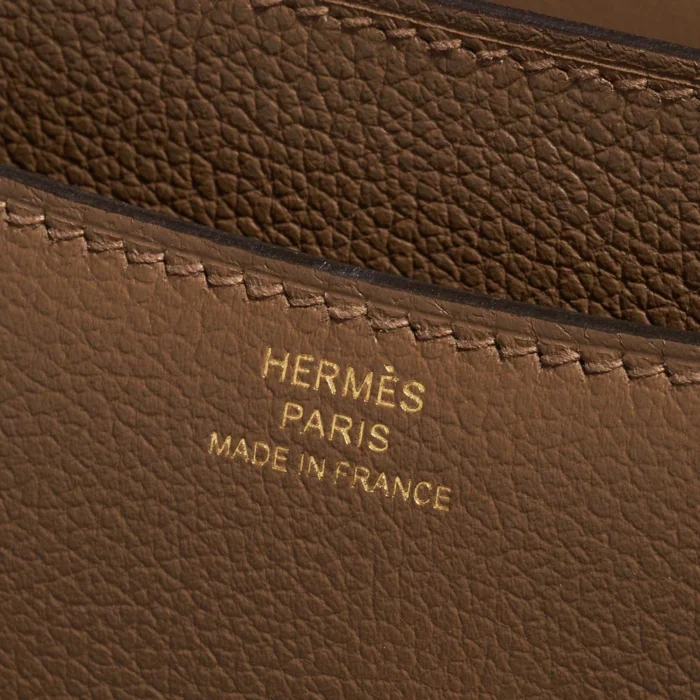Artisan-Grade Hermès Constance 18 Evercolor Beige de Weimar GHW - Replica Handbags - Image 6