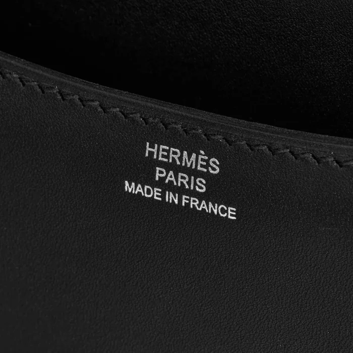 Artisan-Grade Hermès Constance 18 Mini Studio 24 Veau Monsieur Black PHW - Replica Handbags - Image 5