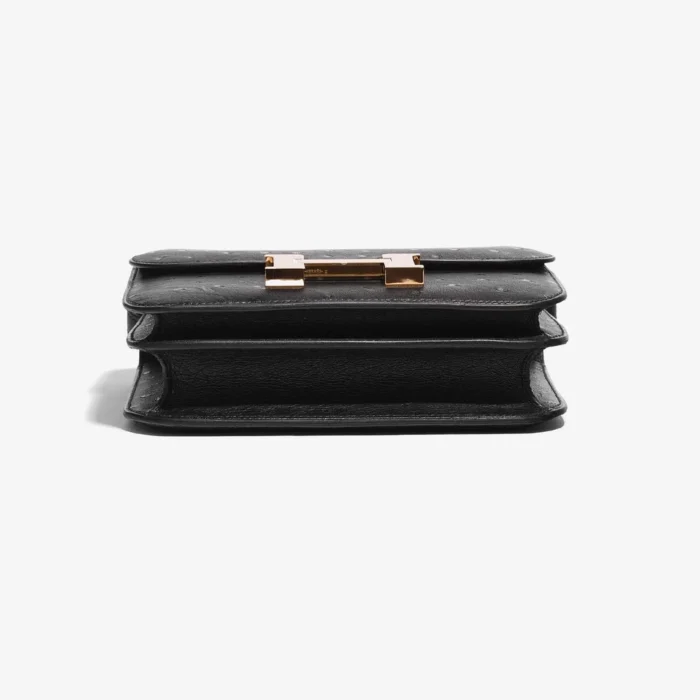Artisan-Grade Hermès Constance 18 Ostrich Black GHW - Replica Handbags - Image 3