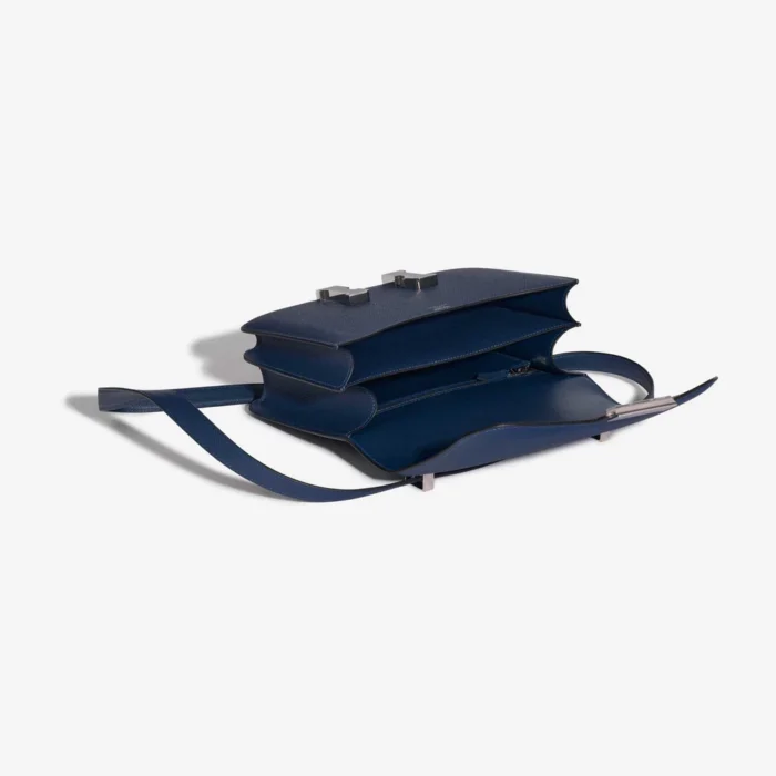 Artisan-Grade Hermès Constance 24 Epsom Deep Blue PHW - Replica Handbags - Image 5