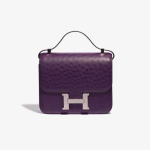 Artisan-Grade Hermès Constance 24 Ostrich Violin PHW Replica