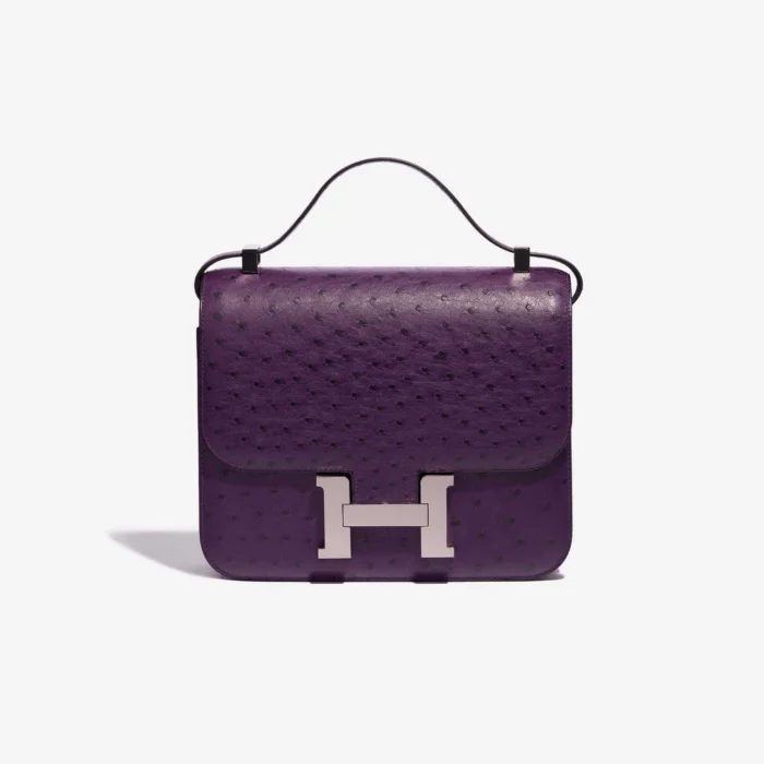 Artisan-Grade Hermès Constance 24 Ostrich Violin PHW Replica