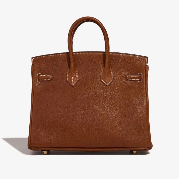 Artisan-Grade Hermès Dupes Birkin 25 Barenia Faubourg Fauve GHW - Replica Handbags - Image 2