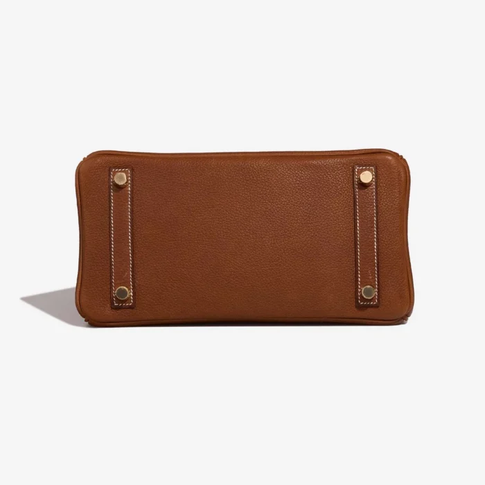 Artisan-Grade Hermès Dupes Birkin 25 Barenia Faubourg Fauve GHW - Replica Handbags - Image 3