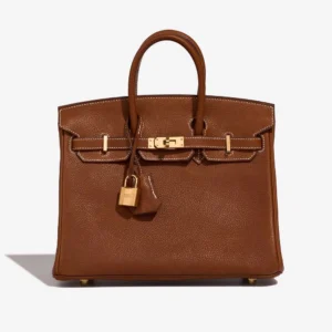 Artisan-Grade Hermès Dupes Birkin 25 Barenia Faubourg Fauve GHW – Replica Handbags