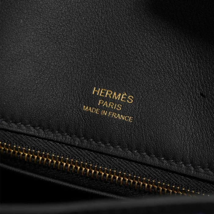 Artisan-Grade Hermès Dupes Birkin 25 Côte à Côte Tuffetage Swift Caban/Bleu Saphir PBHW - Replica Handbags - Image 6