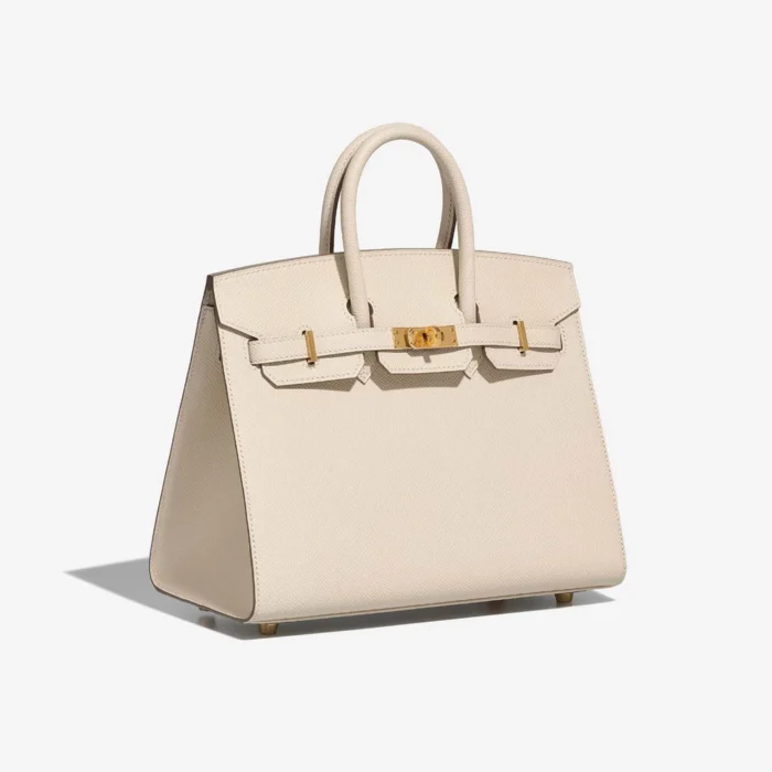 Artisan-Grade Hermès Dupes Birkin 25 Epsom Craie GHW - Replica Handbags - Image 4