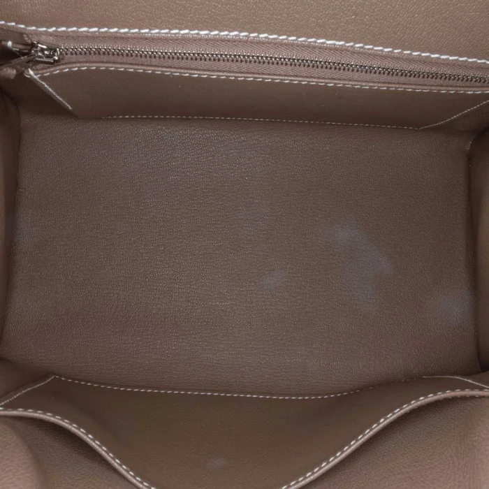Artisan-Grade Hermès Dupes Birkin 25 Epsom Etoupe PHW - Replica Handbags - Image 4