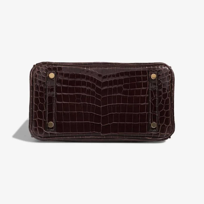 Artisan-Grade Hermès Dupes Birkin 25 Niloticus Crocodile Macassar GHW - Replica Handbags - Image 3