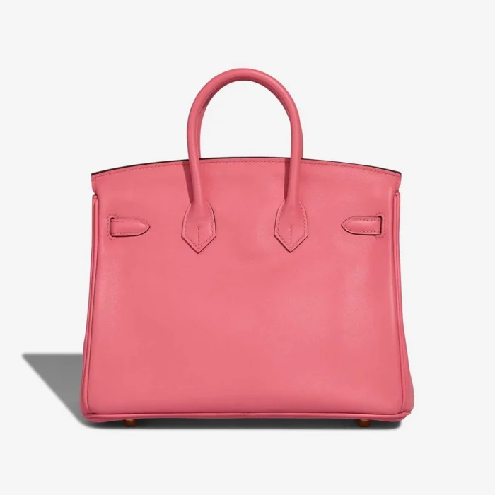 Artisan-Grade Hermès Dupes Birkin 25 Swift Rose Azalee GHW - Replica Handbags - Image 2