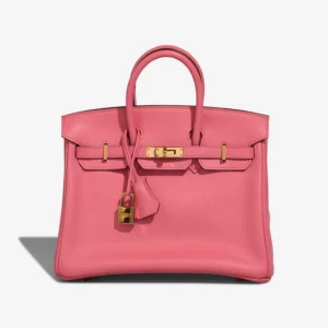 Artisan-Grade Hermès Dupes Birkin 25 Swift Rose Azalee GHW - Replica Handbags