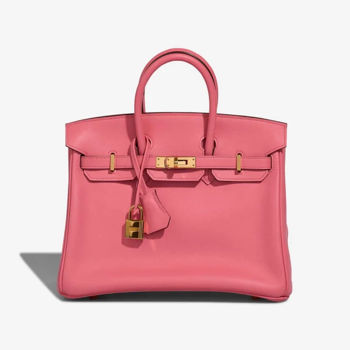 Artisan-Grade Hermès Dupes Birkin 25 Swift Rose Azalee GHW - Replica Handbags