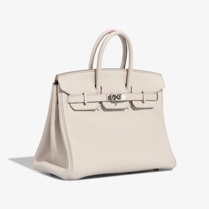 Artisan-Grade Hermès Dupes Birkin 25 Togo Beton PHW - Replica Handbags - Image 5