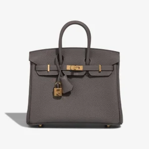 Artisan-Grade Hermès Dupes Birkin 25 Togo Gris Meyer GHW - Replica Handbags