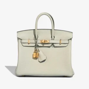 Artisan-Grade Hermès Dupes Birkin 25 Togo Gris Neve GHW - Replica Handbags