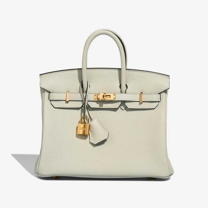 Artisan-Grade Hermès Dupes Birkin 25 Togo Gris Neve GHW - Replica Handbags