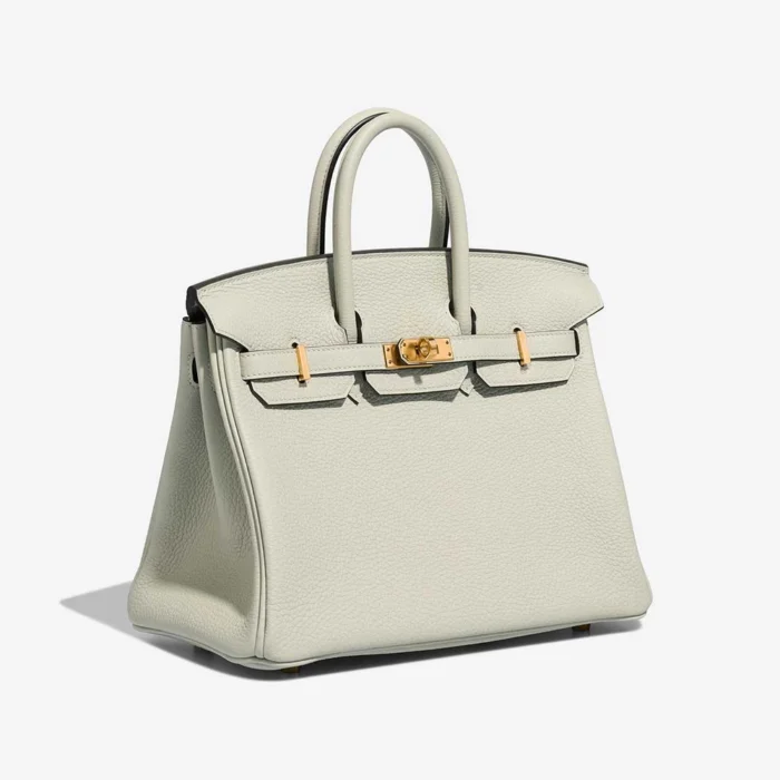 Artisan-Grade Hermès Dupes Birkin 25 Togo Gris Neve GHW - Replica Handbags - Image 4