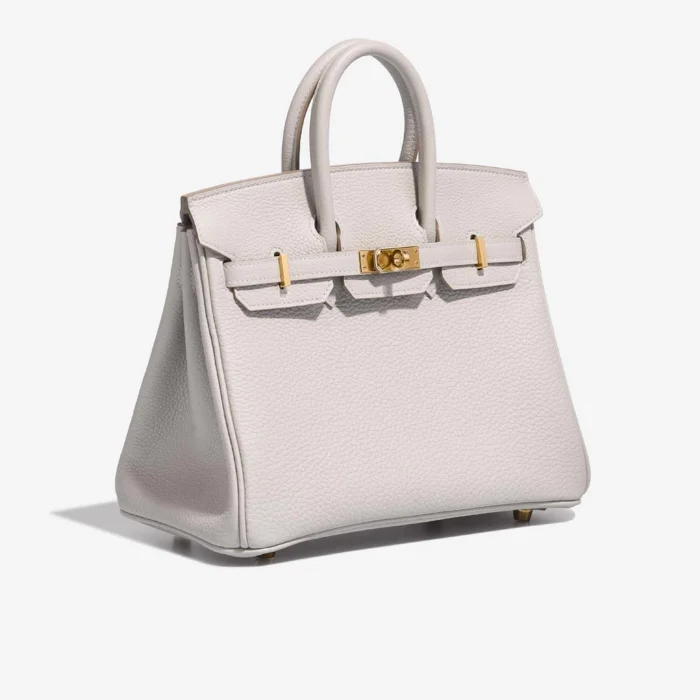 Artisan-Grade Hermès Dupes Birkin 25 Togo Gris Perle GHW - Replica Handbags - Image 4