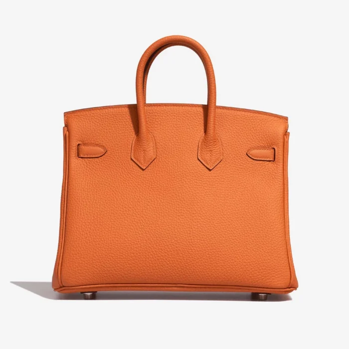Artisan-Grade Hermès Dupes Birkin 25 Togo Orange H PHW - Replica Handbags - Image 2