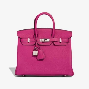 Artisan-Grade Hermès Dupes Birkin 25 Togo Rose Pourpre PHW - Replica Handbags