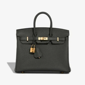 Artisan-Grade Hermès Dupes Birkin 25 Togo Vert Fonce GHW - Replica Handbags