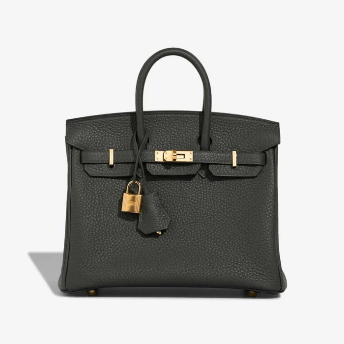 Artisan-Grade Hermès Dupes Birkin 25 Togo Vert Fonce GHW - Replica Handbags