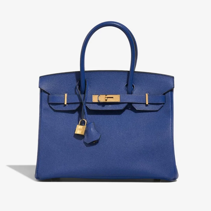 Artisan-Grade Hermès Dupes Birkin 30 Epsom Bleu GHW | Replica Bags