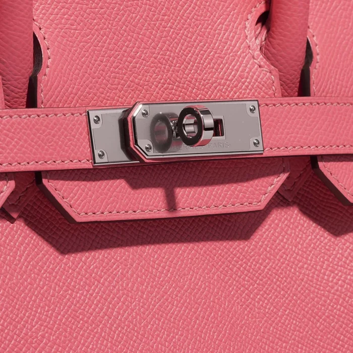 Artisan-Grade Hermès Dupes Birkin 30 Epsom Rose Azalee PHW - Replica Handbags - Image 7