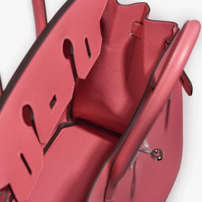Artisan-Grade Hermès Dupes Birkin 30 Epsom Rose Azalee PHW - Replica Handbags - Image 5
