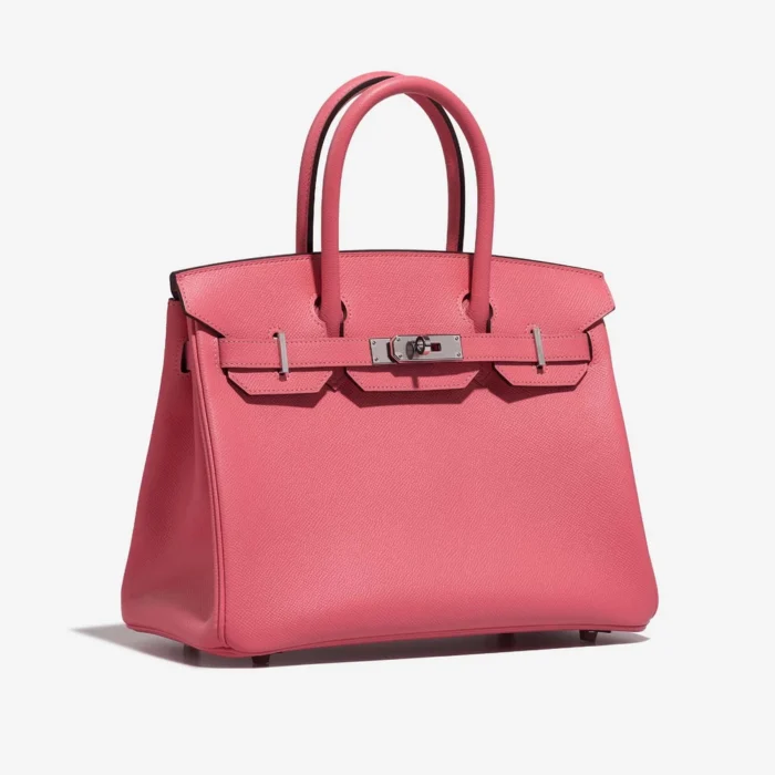 Artisan-Grade Hermès Dupes Birkin 30 Epsom Rose Azalee PHW - Replica Handbags - Image 4