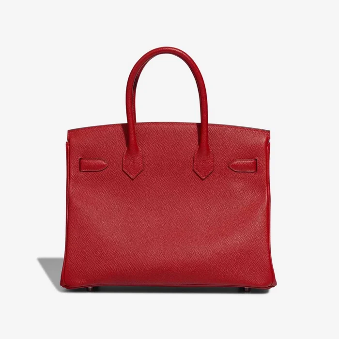 Artisan-Grade Hermès Dupes Birkin 30 Epsom Rouge Casaque PHW - Replica Handbags - Image 2