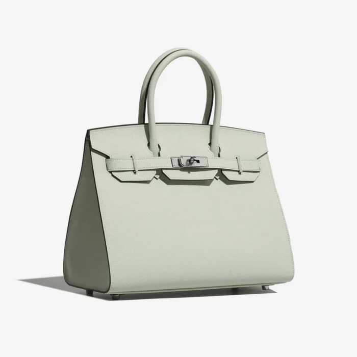 Artisan-Grade Hermès Dupes Birkin 30 Epsom Vert Fizz PHW - Replica Handbags - Image 4