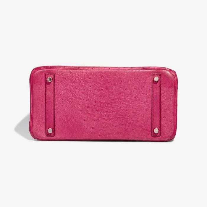 Artisan-Grade Hermès Dupes Birkin 30 Ostrich Fuchsia PHW - Replica Handbags - Image 3
