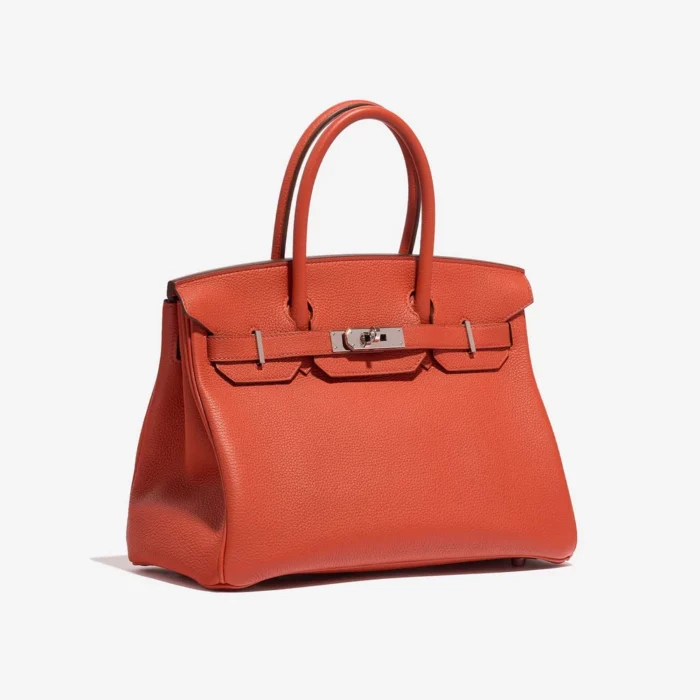 Artisan-Grade Hermès Dupes Birkin 30 Togo Geranium PHW - Replica Handbags - Image 4