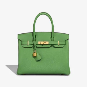 Artisan-Grade Hermès Dupes Birkin 30 Togo Vert Yucca GHW - Replica Handbags